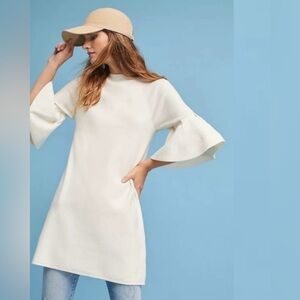 NWOT Anthropologie Moth | Knit Bell Sleeve Tunic Top Sz S